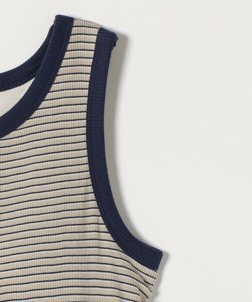 SHIPS / シップス その他インナー・ルームウェア | Healthknit:〈洗濯機可能〉カップ付き リブ ボーダー タンクトップ | 詳細3