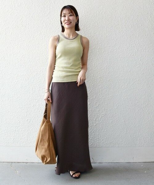 SHIPS / シップス その他インナー・ルームウェア | Healthknit:〈洗濯機可能〉カップ付き リブ ボーダー タンクトップ | 詳細9