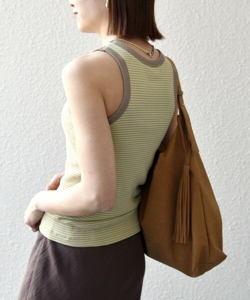 SHIPS / シップス その他インナー・ルームウェア | Healthknit:〈洗濯機可能〉カップ付き リブ ボーダー タンクトップ | 詳細12