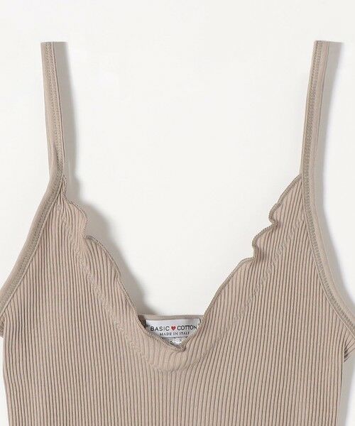 SHIPS / シップス キャミソール・チューブトップ | BASIC COTTON:〈洗濯機可能〉フリル リブ キャミソール | 詳細4