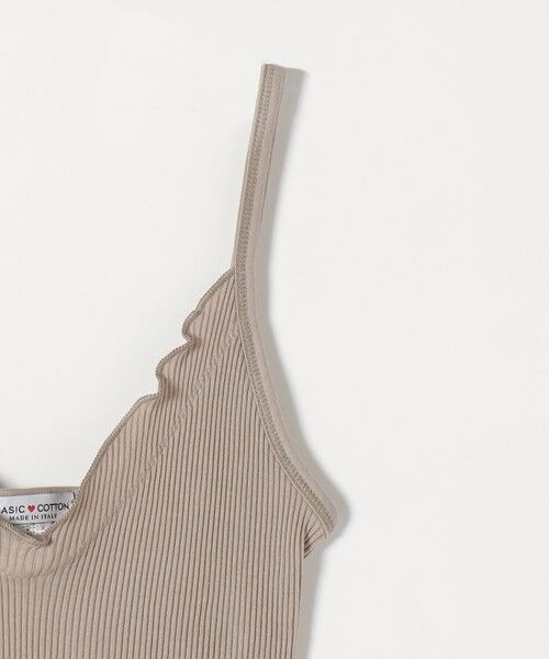 SHIPS / シップス キャミソール・チューブトップ | BASIC COTTON:〈洗濯機可能〉フリル リブ キャミソール | 詳細5