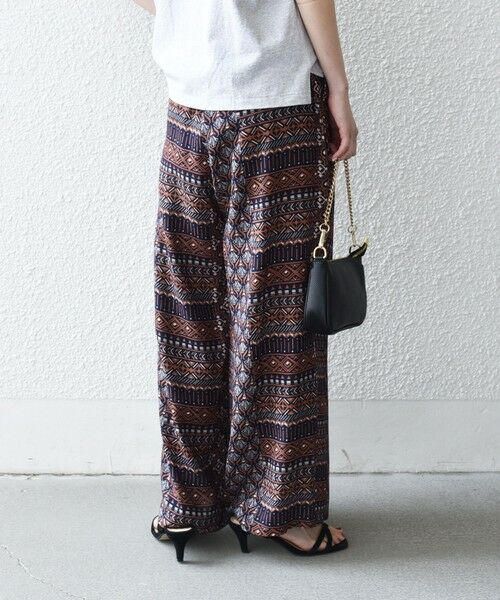 SHIPS / シップス その他パンツ | 《予約》SHIPS any:〈洗濯機可能〉パッチワーク ジオメ プリント ワイド イージー パンツ | 詳細12