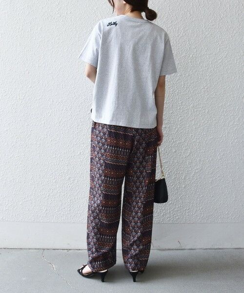 SHIPS / シップス その他パンツ | 《予約》SHIPS any:〈洗濯機可能〉パッチワーク ジオメ プリント ワイド イージー パンツ | 詳細9