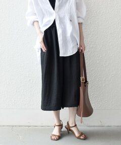 SHIPS / シップス ショート・ハーフ・半端丈パンツ | 《予約》SHIPS any:〈洗濯機可能〉カラミ  ハーフ ギャザー パンツ