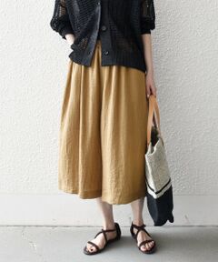 SHIPS / シップス ショート・ハーフ・半端丈パンツ | 《予約》SHIPS any:〈洗濯機可能〉カラミ  ハーフ ギャザー パンツ