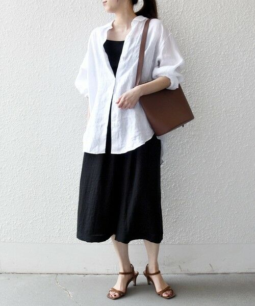 SHIPS / シップス ショート・ハーフ・半端丈パンツ | 《予約》SHIPS any:〈洗濯機可能〉カラミ  ハーフ ギャザー パンツ | 詳細1