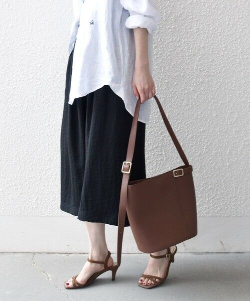 SHIPS / シップス ショート・ハーフ・半端丈パンツ | 《予約》SHIPS any:〈洗濯機可能〉カラミ  ハーフ ギャザー パンツ | 詳細4