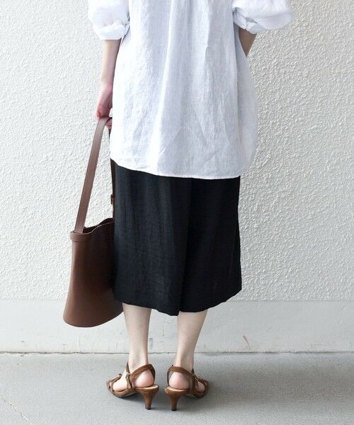 SHIPS / シップス ショート・ハーフ・半端丈パンツ | 《予約》SHIPS any:〈洗濯機可能〉カラミ  ハーフ ギャザー パンツ | 詳細5