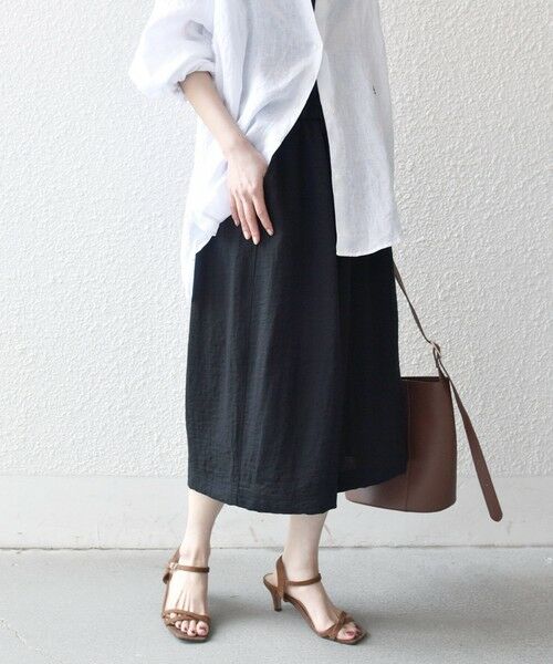 SHIPS / シップス ショート・ハーフ・半端丈パンツ | 《予約》SHIPS any:〈洗濯機可能〉カラミ  ハーフ ギャザー パンツ | 詳細6