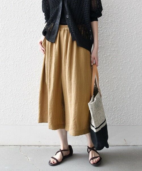 SHIPS / シップス ショート・ハーフ・半端丈パンツ | 《予約》SHIPS any:〈洗濯機可能〉カラミ  ハーフ ギャザー パンツ | 詳細12