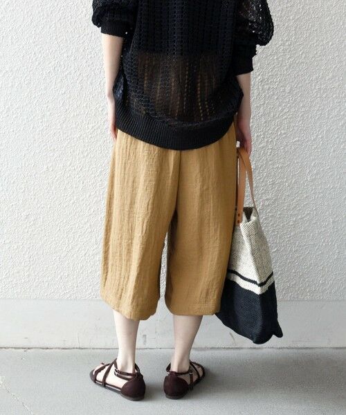 SHIPS / シップス ショート・ハーフ・半端丈パンツ | 《予約》SHIPS any:〈洗濯機可能〉カラミ  ハーフ ギャザー パンツ | 詳細13