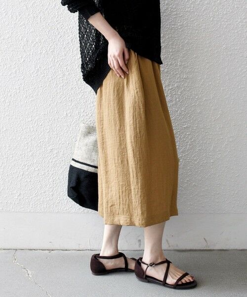 SHIPS / シップス ショート・ハーフ・半端丈パンツ | 《予約》SHIPS any:〈洗濯機可能〉カラミ  ハーフ ギャザー パンツ | 詳細14