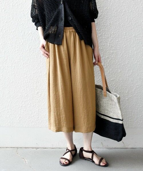 SHIPS / シップス ショート・ハーフ・半端丈パンツ | 《予約》SHIPS any:〈洗濯機可能〉カラミ  ハーフ ギャザー パンツ | 詳細11