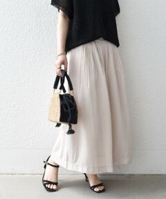 SHIPS / シップス ショート・ハーフ・半端丈パンツ | 《予約》SHIPS any:〈洗濯機可能〉シャンブレー タック ガウチョ パンツ