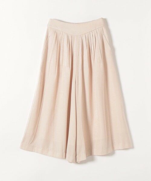 SHIPS / シップス ショート・ハーフ・半端丈パンツ | 《予約》SHIPS any:〈洗濯機可能〉シャンブレー タック ガウチョ パンツ | 詳細7