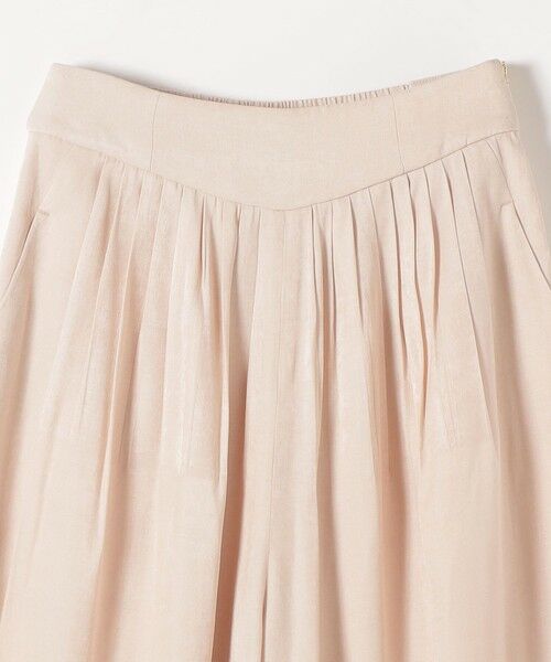 SHIPS / シップス ショート・ハーフ・半端丈パンツ | 《予約》SHIPS any:〈洗濯機可能〉シャンブレー タック ガウチョ パンツ | 詳細8