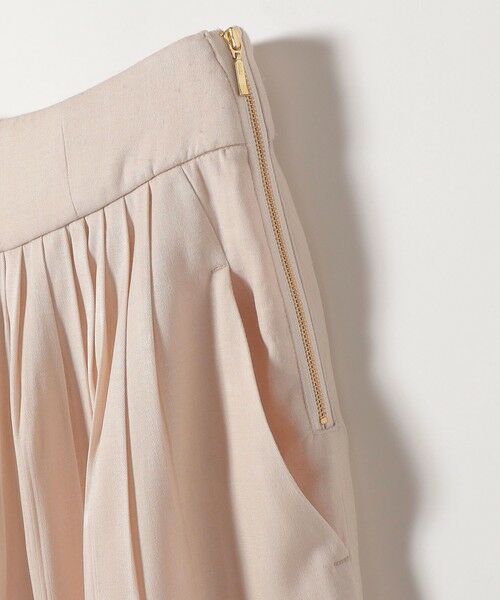 SHIPS / シップス ショート・ハーフ・半端丈パンツ | 《予約》SHIPS any:〈洗濯機可能〉シャンブレー タック ガウチョ パンツ | 詳細10