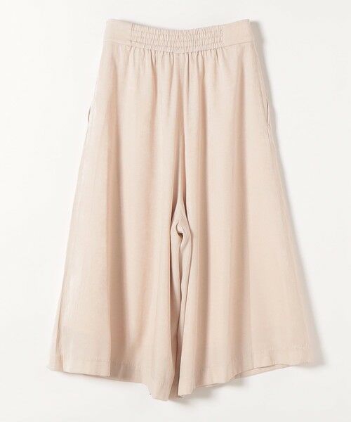 SHIPS / シップス ショート・ハーフ・半端丈パンツ | 《予約》SHIPS any:〈洗濯機可能〉シャンブレー タック ガウチョ パンツ | 詳細11