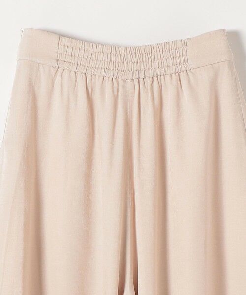 SHIPS / シップス ショート・ハーフ・半端丈パンツ | 《予約》SHIPS any:〈洗濯機可能〉シャンブレー タック ガウチョ パンツ | 詳細12