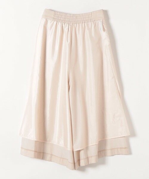 SHIPS / シップス ショート・ハーフ・半端丈パンツ | 《予約》SHIPS any:〈洗濯機可能〉シャンブレー タック ガウチョ パンツ | 詳細14