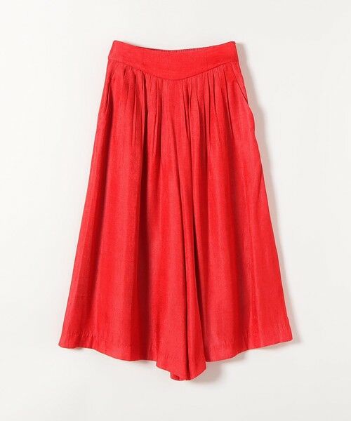 SHIPS / シップス ショート・ハーフ・半端丈パンツ | 《予約》SHIPS any:〈洗濯機可能〉シャンブレー タック ガウチョ パンツ | 詳細22