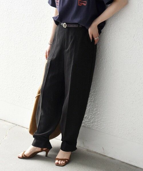 SHIPS / シップス その他パンツ | 《予約》SHIPS any:〈手洗い可能〉センター プレス アジャスト ボタン ベイカー パンツ | 詳細11