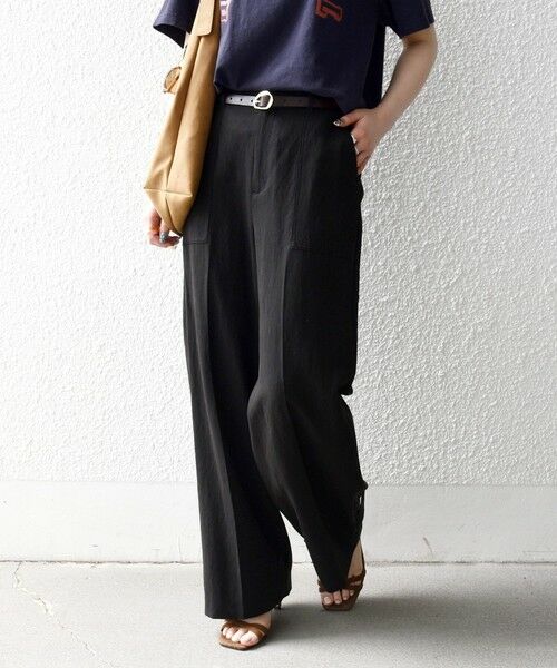 SHIPS / シップス その他パンツ | 《予約》SHIPS any:〈手洗い可能〉センター プレス アジャスト ボタン ベイカー パンツ | 詳細4