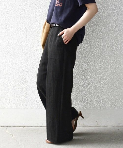 SHIPS / シップス その他パンツ | 《予約》SHIPS any:〈手洗い可能〉センター プレス アジャスト ボタン ベイカー パンツ | 詳細5