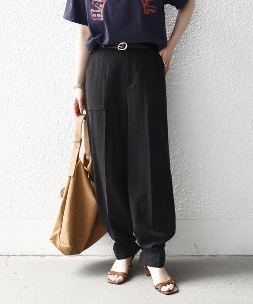 SHIPS / シップス その他パンツ | 《予約》SHIPS any:〈手洗い可能〉センター プレス アジャスト ボタン ベイカー パンツ | 詳細8