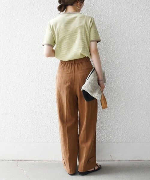 SHIPS / シップス その他パンツ | 《予約》SHIPS any:〈手洗い可能〉センター プレス アジャスト ボタン ベイカー パンツ | 詳細15