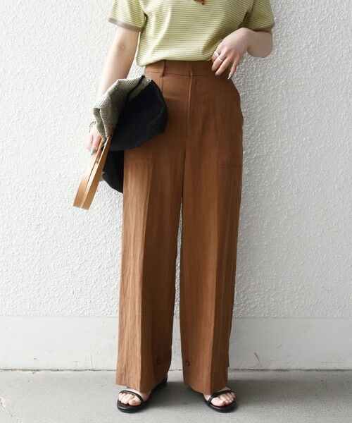 SHIPS / シップス その他パンツ | 《予約》SHIPS any:〈手洗い可能〉センター プレス アジャスト ボタン ベイカー パンツ | 詳細16