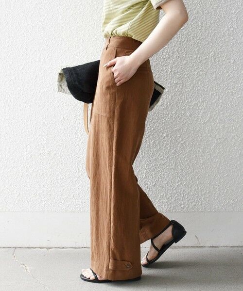 SHIPS / シップス その他パンツ | 《予約》SHIPS any:〈手洗い可能〉センター プレス アジャスト ボタン ベイカー パンツ | 詳細18