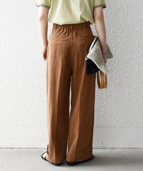 SHIPS / シップス その他パンツ | 《予約》SHIPS any:〈手洗い可能〉センター プレス アジャスト ボタン ベイカー パンツ | 詳細19