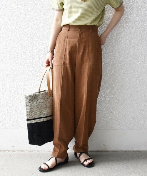 SHIPS / シップス その他パンツ | 《予約》SHIPS any:〈手洗い可能〉センター プレス アジャスト ボタン ベイカー パンツ | 詳細21