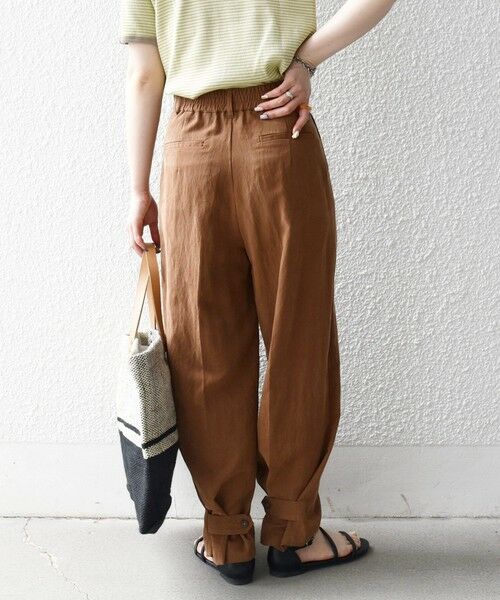 SHIPS / シップス その他パンツ | 《予約》SHIPS any:〈手洗い可能〉センター プレス アジャスト ボタン ベイカー パンツ | 詳細23