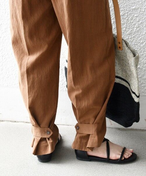 SHIPS / シップス その他パンツ | 《予約》SHIPS any:〈手洗い可能〉センター プレス アジャスト ボタン ベイカー パンツ | 詳細24