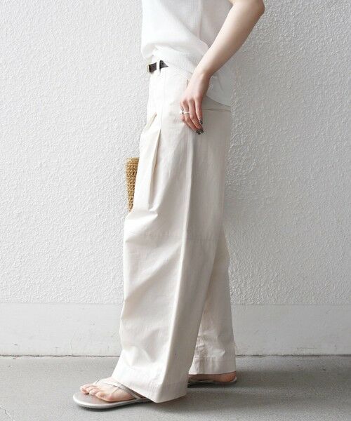 SHIPS / シップス その他パンツ | 《予約》SHIPS any:〈洗濯機可能〉コットン 2タック コクーン ワイド パンツ | 詳細5