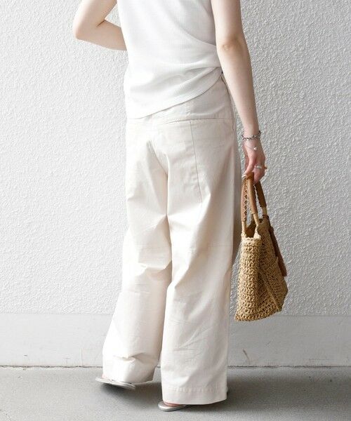 SHIPS / シップス その他パンツ | 《予約》SHIPS any:〈洗濯機可能〉コットン 2タック コクーン ワイド パンツ | 詳細6