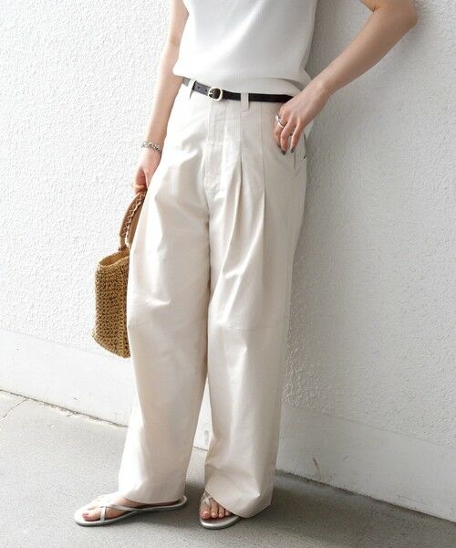 SHIPS / シップス その他パンツ | 《予約》SHIPS any:〈洗濯機可能〉コットン 2タック コクーン ワイド パンツ | 詳細7