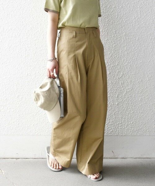 SHIPS / シップス その他パンツ | 《予約》SHIPS any:〈洗濯機可能〉コットン 2タック コクーン ワイド パンツ | 詳細11