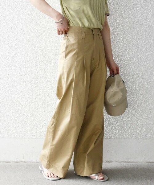 SHIPS / シップス その他パンツ | 《予約》SHIPS any:〈洗濯機可能〉コットン 2タック コクーン ワイド パンツ | 詳細13