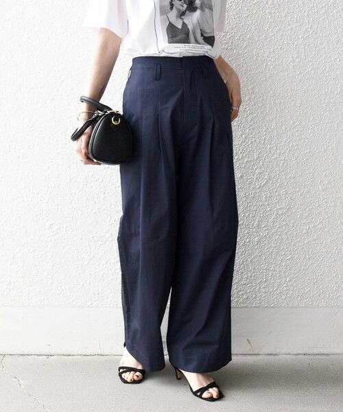 SHIPS / シップス その他パンツ | 《予約》SHIPS any:〈洗濯機可能〉コットン 2タック コクーン ワイド パンツ | 詳細16