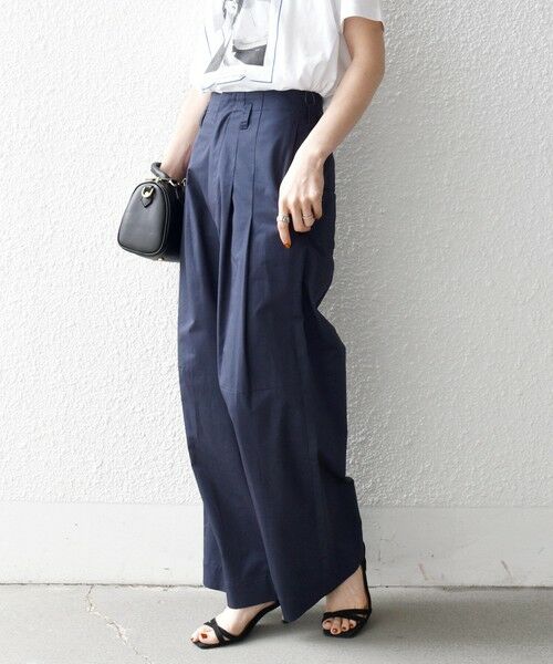 SHIPS / シップス その他パンツ | 《予約》SHIPS any:〈洗濯機可能〉コットン 2タック コクーン ワイド パンツ | 詳細17