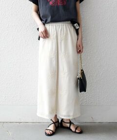 SHIPS / シップス ロング・マキシ丈スカート | 《予約》SHIPS any:〈洗濯機可能〉メッシュ レース パイピング Iライン スカート