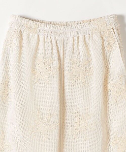 SHIPS / シップス ロング・マキシ丈スカート | 《予約》SHIPS any:〈洗濯機可能〉メッシュ レース パイピング Iライン スカート | 詳細8