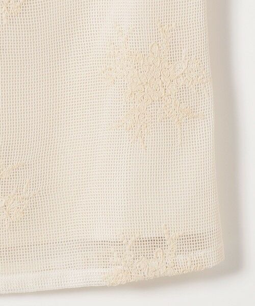 SHIPS / シップス ロング・マキシ丈スカート | 《予約》SHIPS any:〈洗濯機可能〉メッシュ レース パイピング Iライン スカート | 詳細9