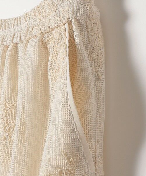 SHIPS / シップス ロング・マキシ丈スカート | 《予約》SHIPS any:〈洗濯機可能〉メッシュ レース パイピング Iライン スカート | 詳細10