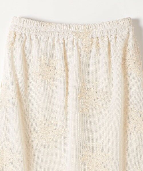 SHIPS / シップス ロング・マキシ丈スカート | 《予約》SHIPS any:〈洗濯機可能〉メッシュ レース パイピング Iライン スカート | 詳細12