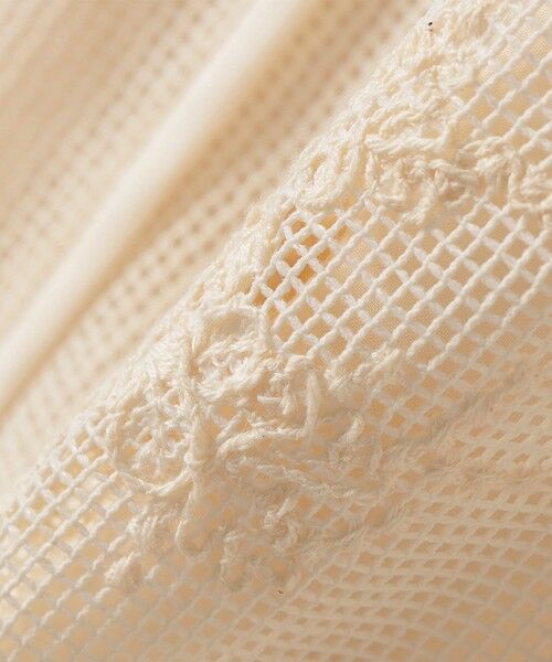 SHIPS / シップス ロング・マキシ丈スカート | 《予約》SHIPS any:〈洗濯機可能〉メッシュ レース パイピング Iライン スカート | 詳細15