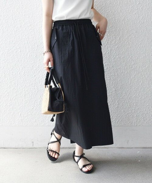 SHIPS / シップス ロング・マキシ丈スカート | 《予約》SHIPS any:〈多機能/洗濯機可能〉シェルテック ポケット ストレート スカート | 詳細4